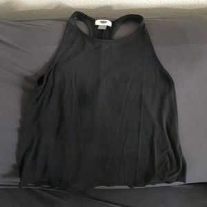 Extra small black Old Navy racer back tank top